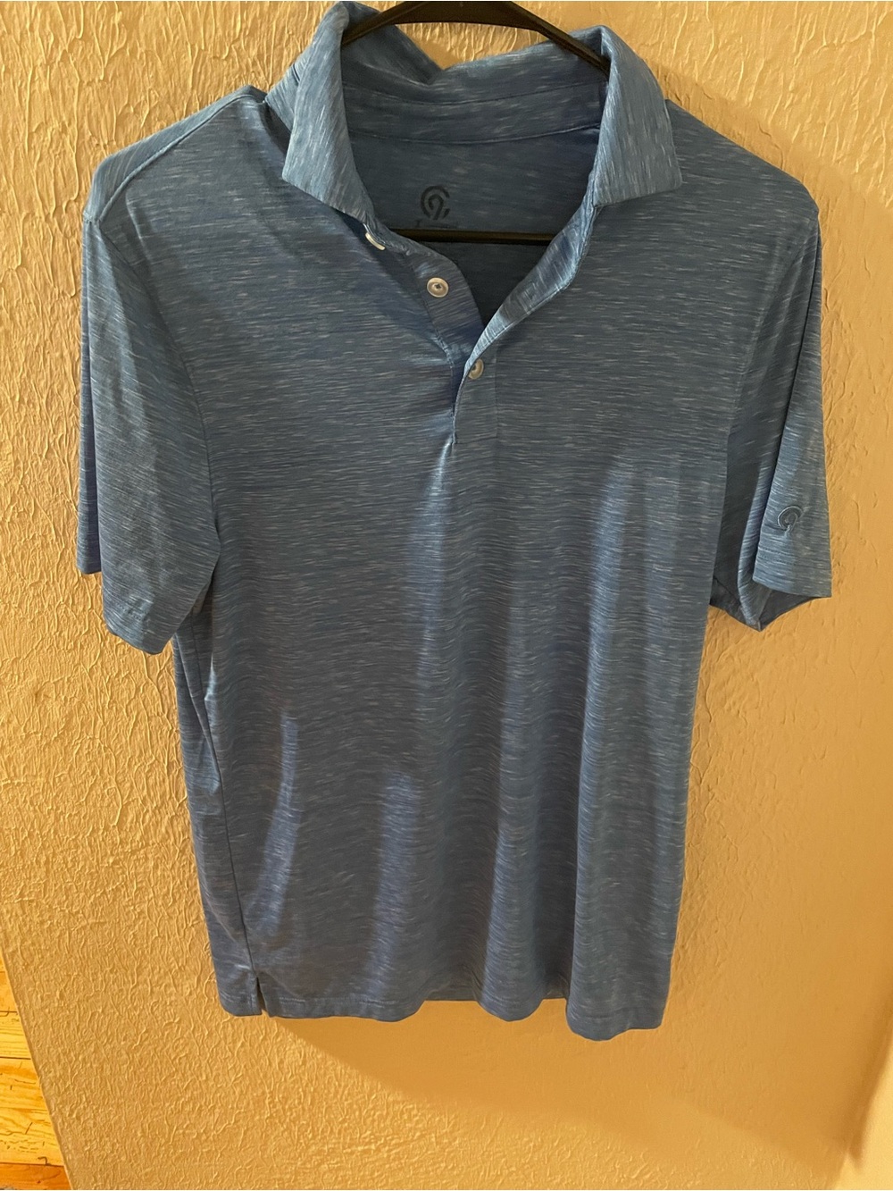 Men's Blue Heather Polo Shirt
